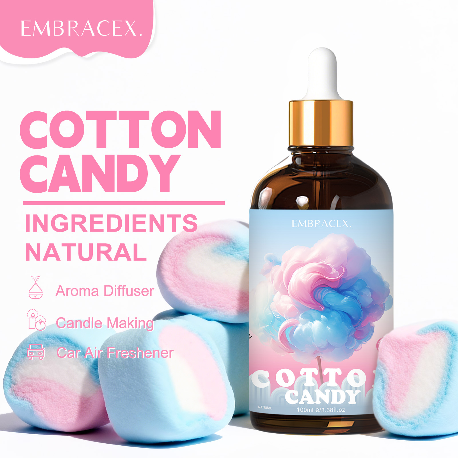 Essential Oil Blend - 100ml Olejek Eteryczny Cotton Candy Do