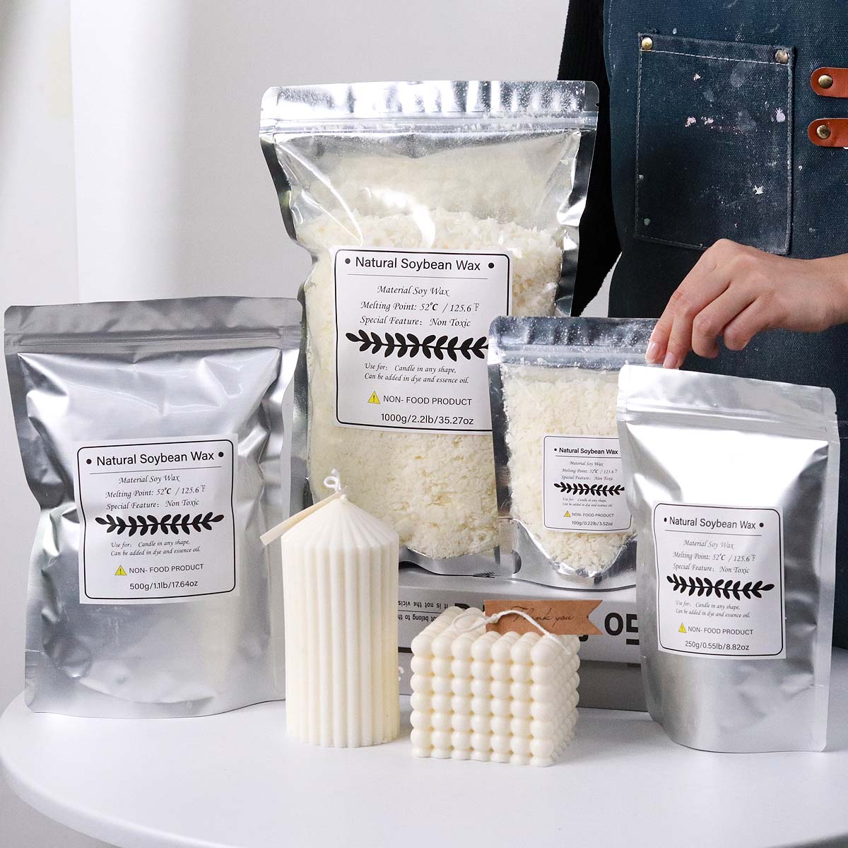 Soy Wax Flake - Płatki naturalnego wosku sojowego 500g/1kg DIY