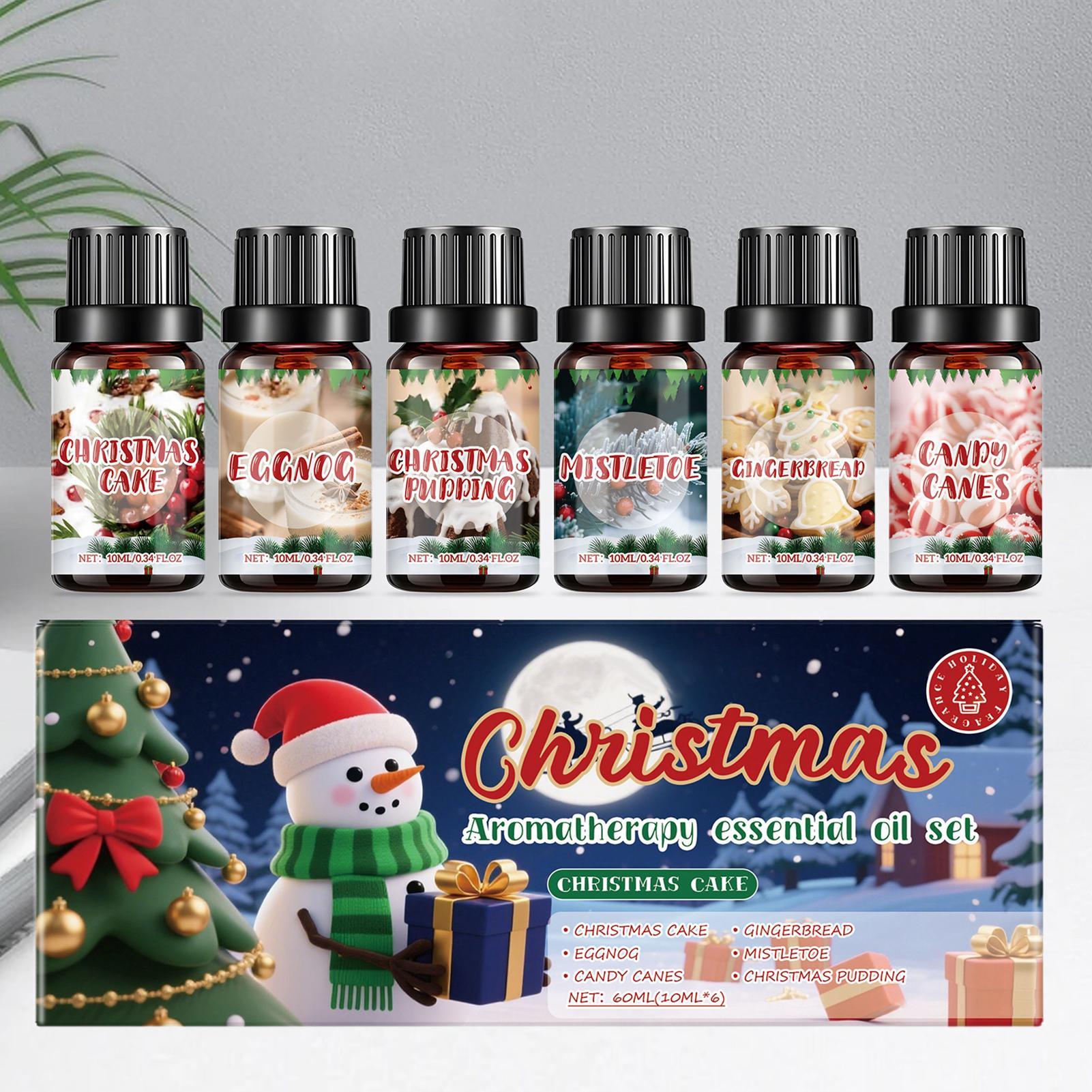 Xmas Home Fragrance - Zestaw 6 olejków zapachowych świątecznych do