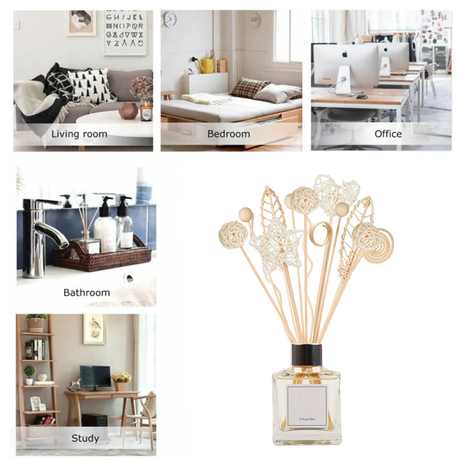 5/15 szt. Długie, falowane pat – Home Fragrance Refill recenzja i cena
