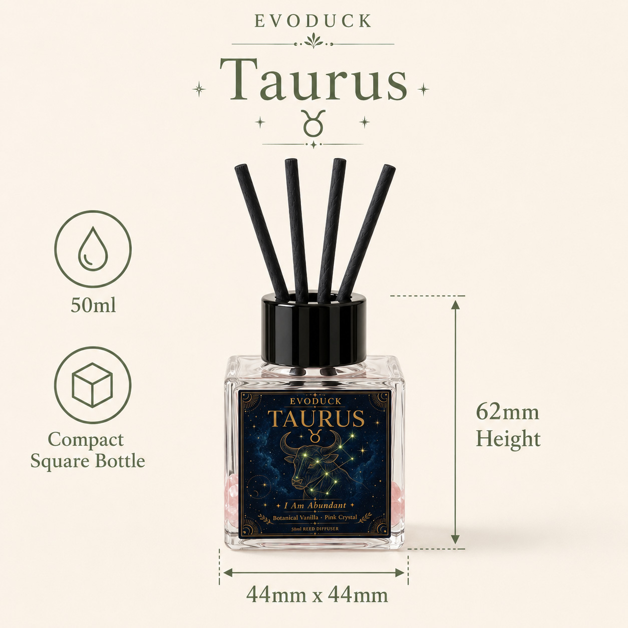EVODUCK Dyfuzor Zapachowy Taur – Home Fragrance Vanilla Reed Diffuser recenzja i cena